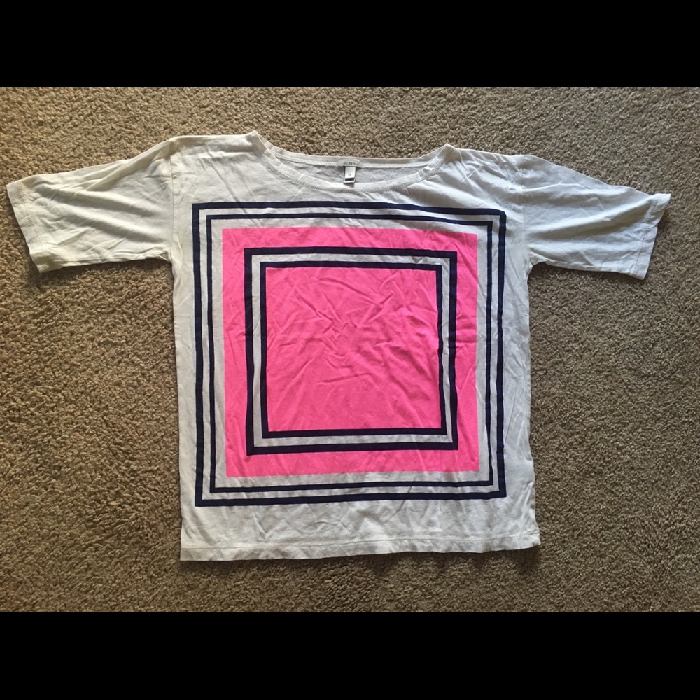 Jcrew geometrical tee size XS